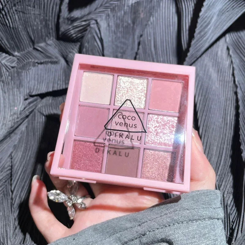Korean Tea Set - 9Color Eyeshadow Palette Rose Pink Earth