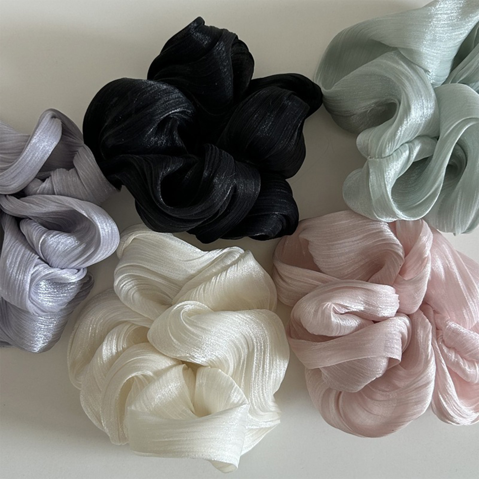 Korean Student Lifestyle - Korean-style Hair Tie Fashionable Pearlescent Large