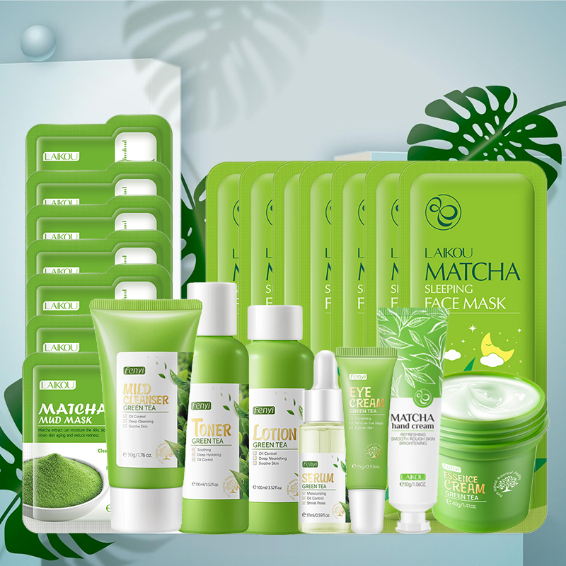 Green Tea Skin Care Kit Korean - Korean Tea Set 评论和价格