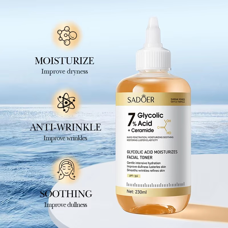 SADOER Glycolic Acid Toner Fac - Essence Serum Toner 评论和价格