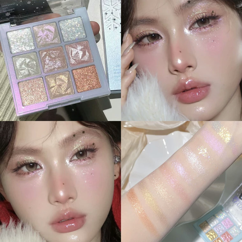 9Color Eyeshadow Palette Rose  - Korean Tea Set 评论和价格