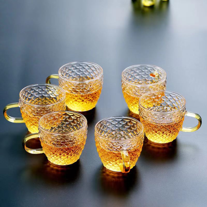 Glass Tea Cups small Cups Home - Korean Tea Set 评论和价格