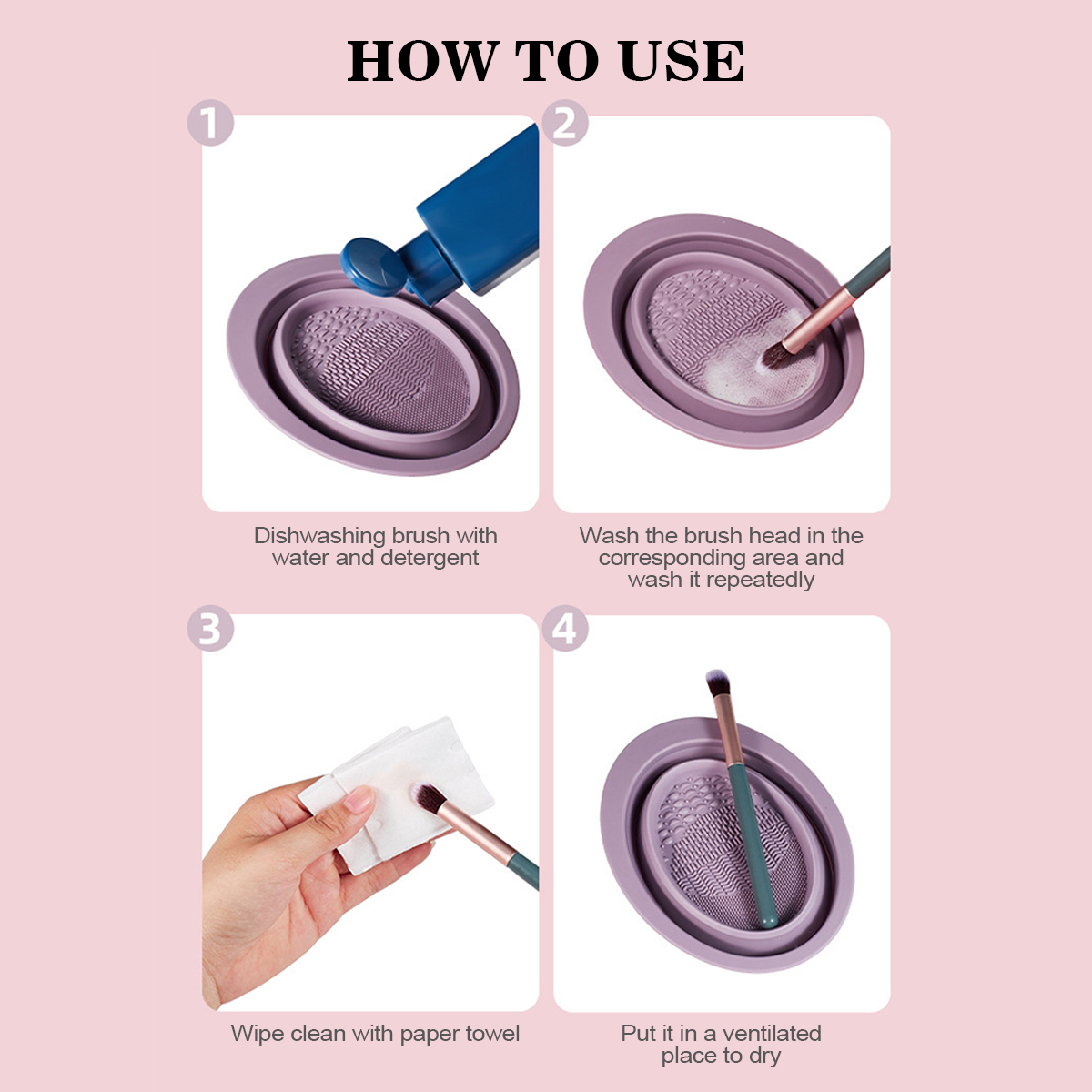 Silicone Makeup Brush Cleaning - Korean Lifestyle 评论和价格