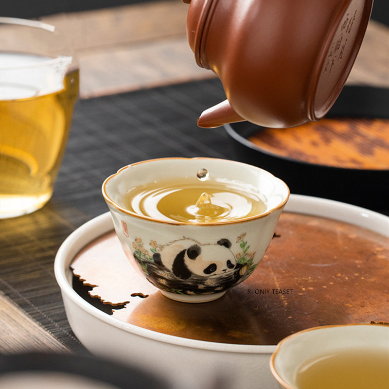 1 Pc Chinese Tradition Ru Kiln - Korean Tea Set 评论和价格