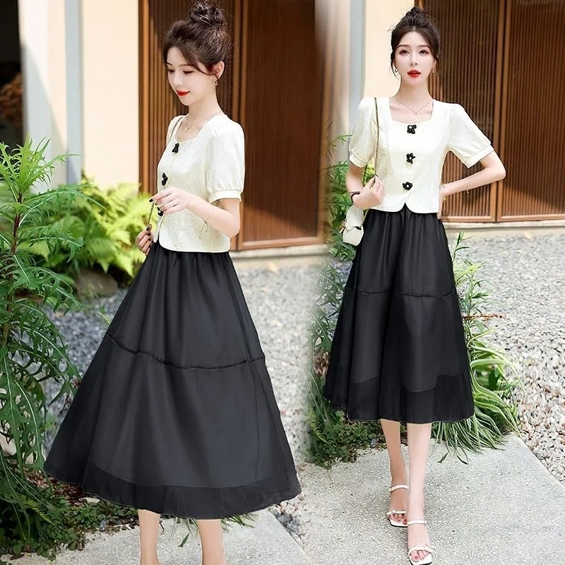 2024 Summer Women Graceful Flo - Korean Lifestyle 评论和价格