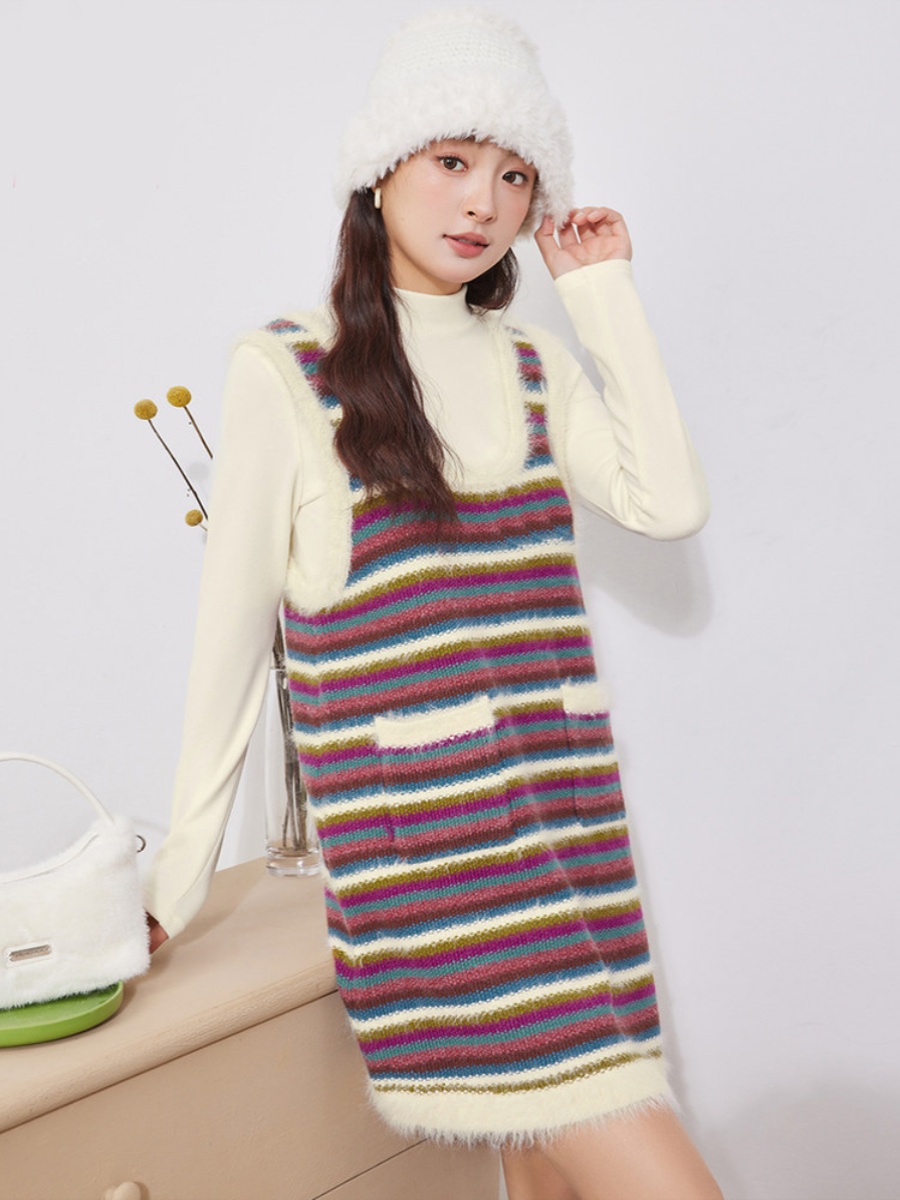 Fashionable Knitted Dress Set  - Korean Tea Set 评论和价格