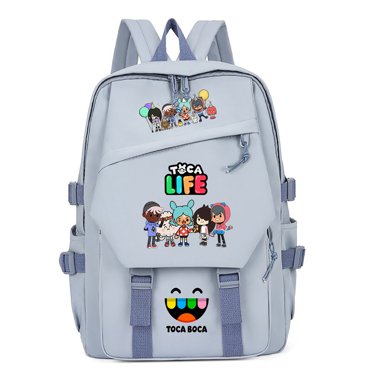 Toca Life World Print Backpack - Korean Student Lifestyle 评论和价格