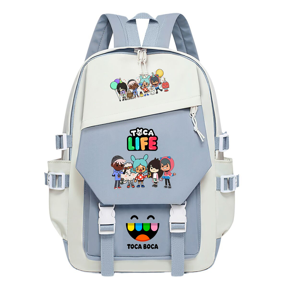 Toca Life World Print Backpack - Korean Student Lifestyle 评论和价格