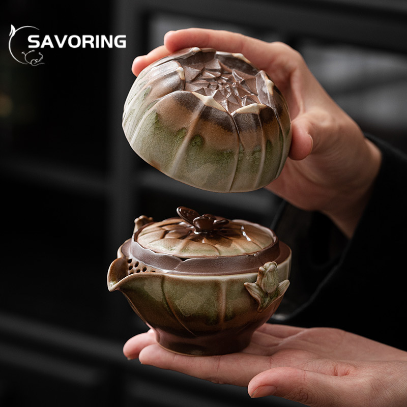 Retro Kiln Change Love of Butt - Korean Tea Set 评论和价格