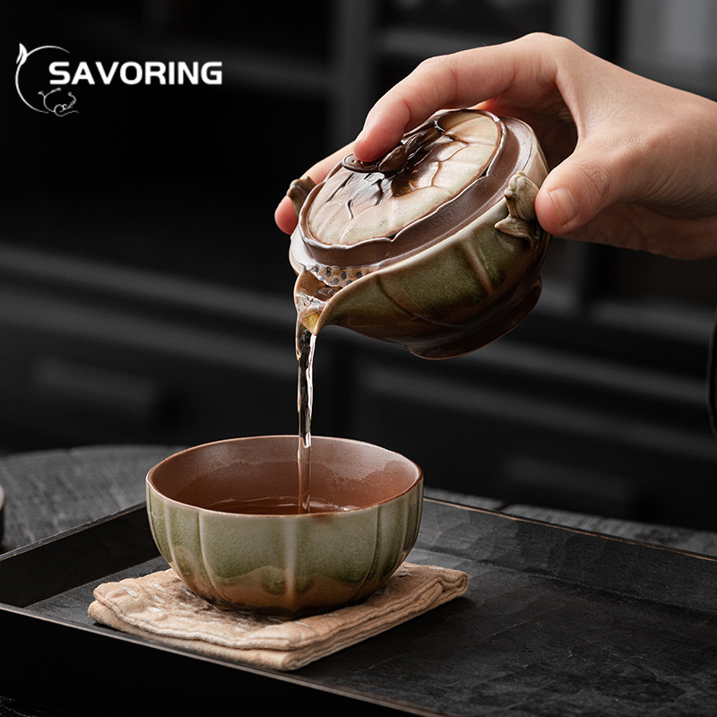 Retro Kiln Change Love of Butt - Korean Tea Set 评论和价格