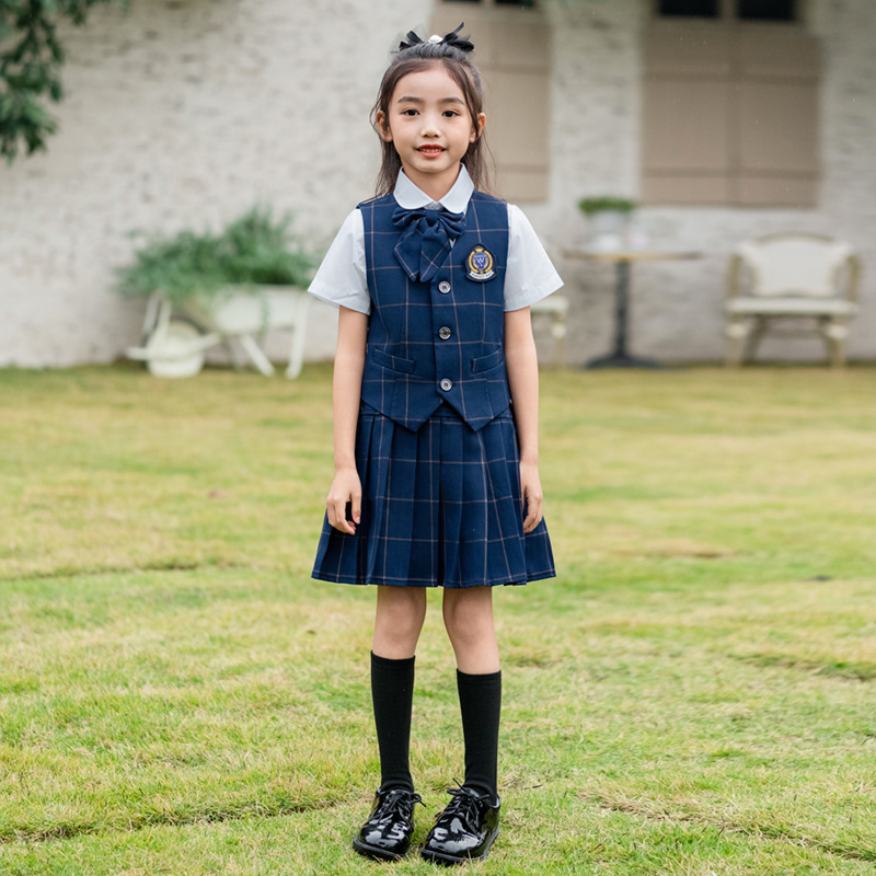 Kids British Plaid Vest Shirt  - Korean Lifestyle 评论和价格
