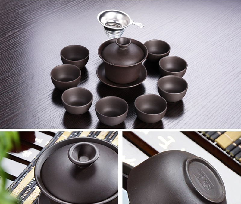10pcs Kung Fu Tea Set 1 pot 8  - Korean Tea Set 评论和价格